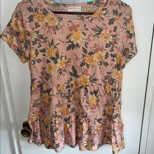 Bobbie Brooks Women’s Medium Floral Print Women's Top